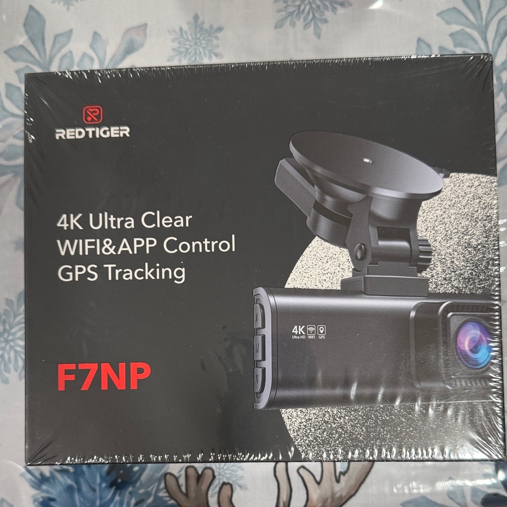 4K Dash Cam with GPS - Black